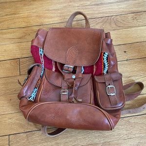 Leather Backpack from Morocco